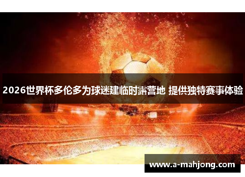 2026世界杯多伦多为球迷建临时露营地 提供独特赛事体验